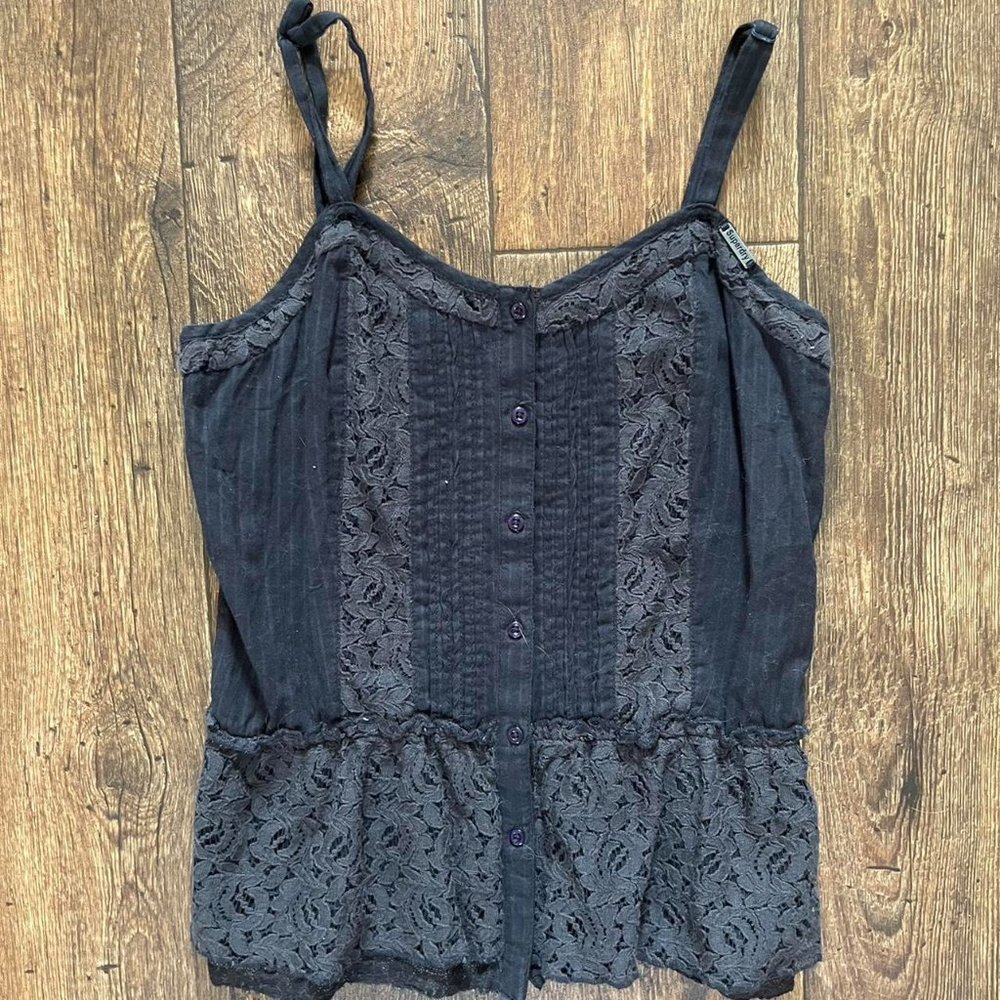 Women's Navy Crop-top